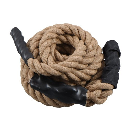 DURAFORCE 1.5 Inch Diameter 25 FT Outdoor Climbing Rope for Fitness and Strength Training