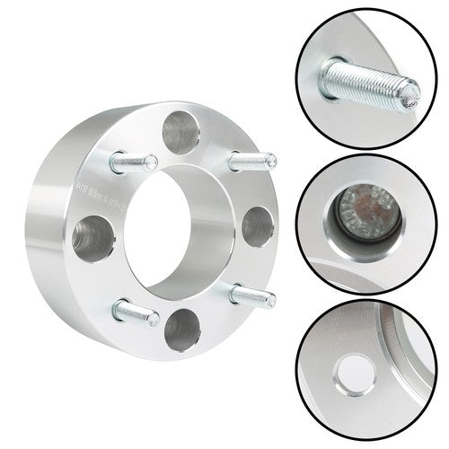 DURAFORCE Wheel Spacers For Honda Rincon 680 4x110 2" 74mm M10x1.25 Silver X4