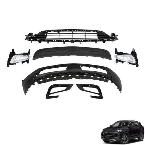 DURAFORCE Front Lower Bumper Complete W/Grill Fog Light For Buick Encore 2017-2020 2021