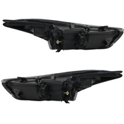 DURAFORCE For 2014 2015 2016 Hyundai Elantra Headlights Assembly Left Right Pair w/ Bulbs