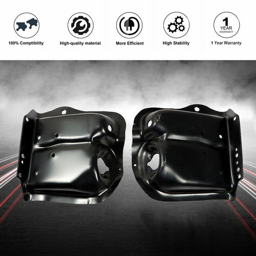 DURAFORCE For Ford F-150 1980-1996 Front Coil Spring Tower Shock Mount RH&LH Black Set 2Pc