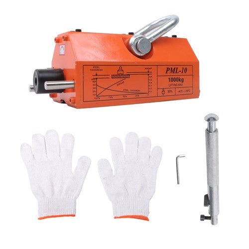 DURAFORCE 2200Lbs/1000kg Neodymium Hoist Magnetic Lifter Lifting Magnet 2 Safety Factor