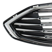 DURAFORCE Front Bumper Upper Lower Grill Assembly Plastic Chrome For Ford Fusion 2017-2018