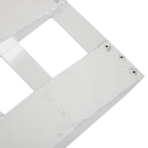 DURAFORCE 2Pcs Aluminum 80"×15" Ramps 6000 LBS Hook End Knife For Truck Car Auto Trailer