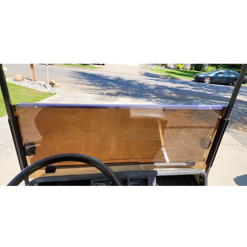 DURAFORCE Tinted Fold Down Golf Cart Windshield Windscreen For EZGO Marathon 1986-1994.5