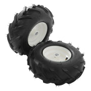 DURAFORCE 13x5.00-6" Rubber Tiller Tire & Wheel 1" Axle Size For Garden Tractor Tire 2Pack