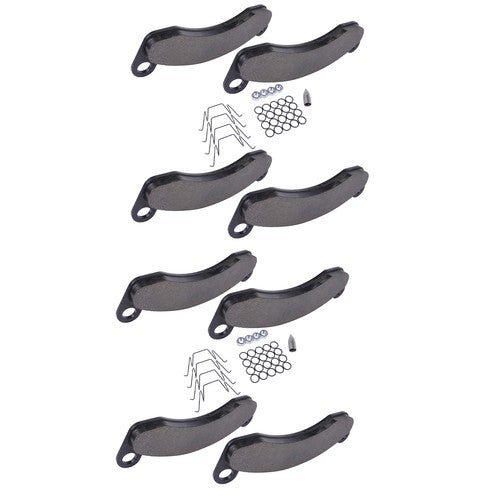 DURAFORCE 8 BRAKE PAD KIT 10K-12K AXLE FOR K71-180-00 DEXTER CALIPER 2WHEELS Semi-Metallic