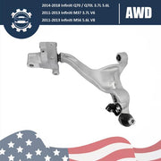 DURAFORCE Front Left Side Lower Control Arm for Infiniti Q70 Q70L M37 M56 3.7L V6 5.6L V8