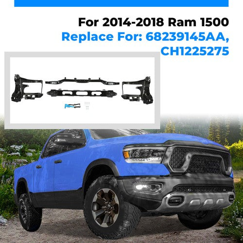 Front Radiator Support For 2014 2018 Ram 1500 Pickup LH RH Headlight Bracket