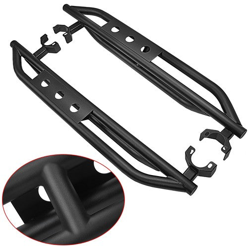 Nerf Bars Side Steps Armor Running Boards for 07-18 Jeep Wrangler JK 2 Door