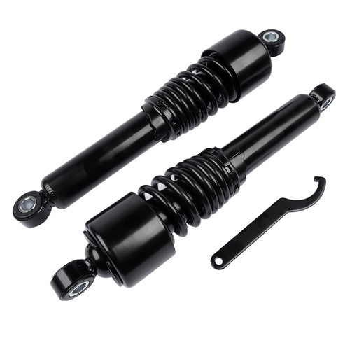 DURAFORCE Black 13in Heavy Duty Rear Shocks For Harley Road King Touring Street Tour Glide