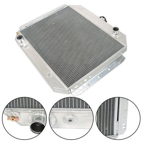 DURAFORCE 3 Row Aluminum Radiator Fit For Ford 78-79 Bronco 1970-1979 F-100/F-250/F-350 V8