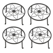 DURAFORCE 3/4 Pack 9 Inch Metal Plant Stands For Indoor & Outdoor Planters Stand