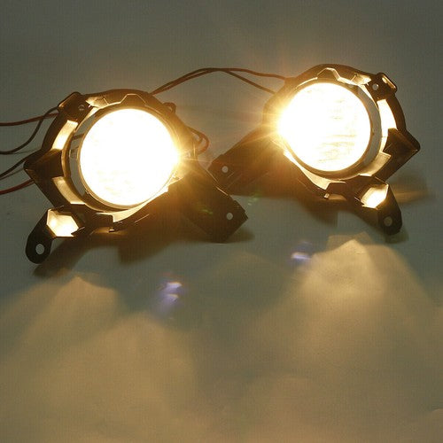 DURAFORCE Fit 2013 2014 2015 Toyota RAV4 Pair Front Bumper Clear Halogen Fog Lights Lamps