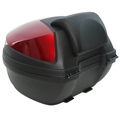 DURAFORCE 32L Red Motorcycle Tour Tail Box Top LockStorage Carrier Luggage Scooter Trunk