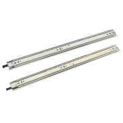 DURAFORCE 1 Pair of Locking Drawer Slides 24" Full Extension & Lock 150lbs Capacity