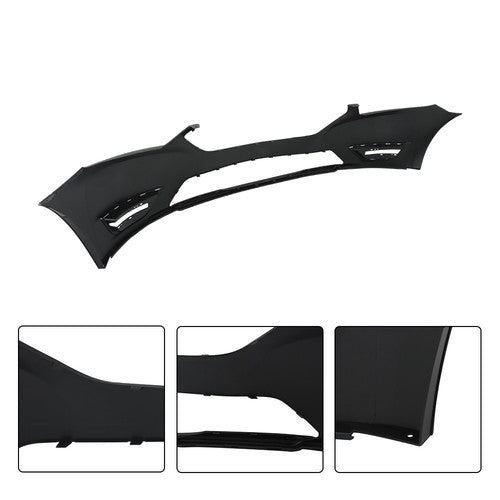 DURAFORCE Primed New Front Upper Grille+Front Bumper Cover Fit For Ford Taurus 2013-2019