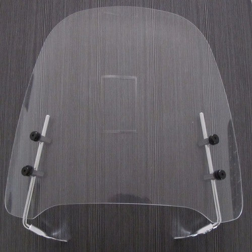 DURAFORCE 17"x15" Clear Scooter Moped Motorcycle Windshield For Yamaha Honda 125cc 150cc