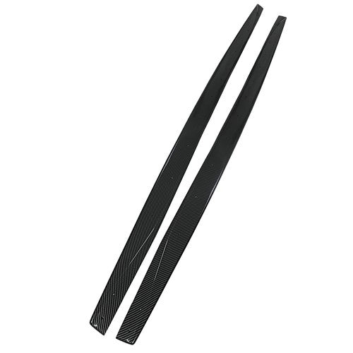 DURAFORCE For BMW M4 2015-2020 19 Carbon Fiber Style Side Skirt Extension Splitters