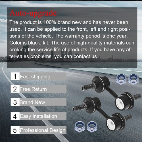 DURAFORCE 2pcs Sway Bar End Links Front Set Fit For Subaru Legacy Forester Outback 02-16