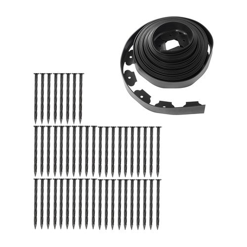 DURAFORCE L-shaped Landscape Edging Border Kit 40 FT No-Dig Garden Edge Lawn Border