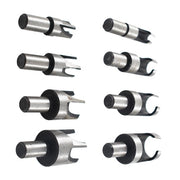 DURAFORCE 8X Carbon Steel Wood Plug Hole Cutter Dowel Maker Cutting Shank Drill Bit Set