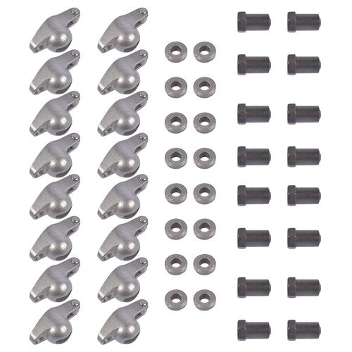DURAFORCE Steel Roller Tip Rocker Arms Set for Small Block Chevy 350 1.5 Ratio 3/8" Stud