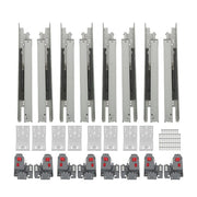 DURAFORCE 4 Pairs Undermount Drawer Slides 15 inch Undermount Soft Close Drawer Slides