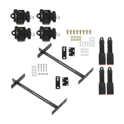 DURAFORCE Retractable Golf Cart Seat Belts Kit 61in Fits For EZGO TXT Yamaha Club Car USA