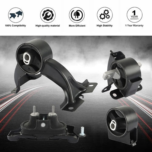 DURAFORCE 4Pcs Engine Motor Trans Mounts For Chrysler Town & Country Ram C/V 2011-16 3.6
