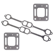 DURAFORCE For Mercruiser 5.0 mpi 5.7 350 mag riser block v8 elbow kit Gasket Manifold