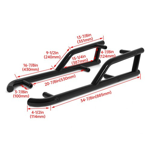 DURAFORCE For Polaris General 1000/XP 1000 2016-2025 Nerf Bar Rock Slider Side Step Bumper