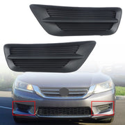 DURAFORCE For Honda Accord Sedan 13-15 Pair Bumper Plastic Black Housing Fog Light Covers