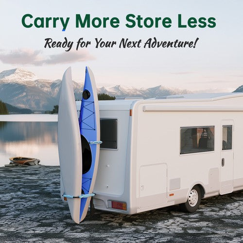 DURAFORCE RV Hitch Mount Kayak Rack Standing Kayak Carrier W/ 2'' Receiver Hitch Mount