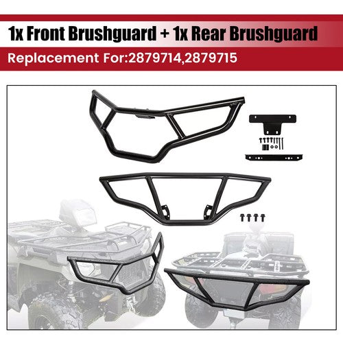 Brush Guard Bumper Set Front and Rear for Polaris Sportsman 570 EPS 2016-2020