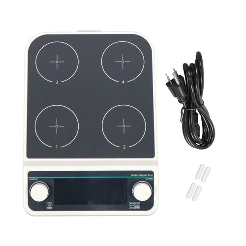 DURAFORCE 4 Position Magnetic Stirrer with Speed 50-1200RPM Capacity 500ml*4