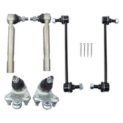 DURAFORCE 6pc Front Outer Tie Rods Ball Joint Sway Bar For Toyota Venza Lexus RX350 RX450h