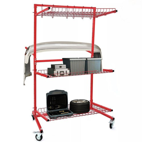 DURAFORCE Car Parts Management Storage Parts Cart Tools Storage Rack Auto Body Repair
