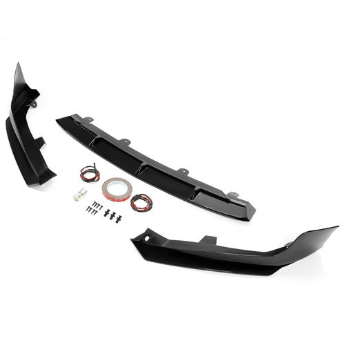 Front Bumper Lip Spoiler Splitter for 18-20 Honda Accord Sport Glossy Black