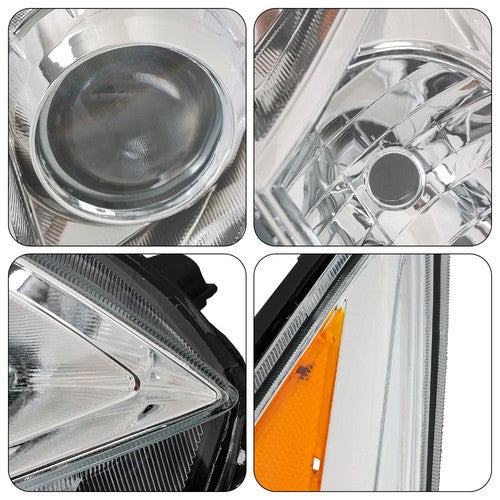 DURAFORCE Headlights Headlamps For Toyota Prius 2012-2015 Replacement Right&Left Halogen