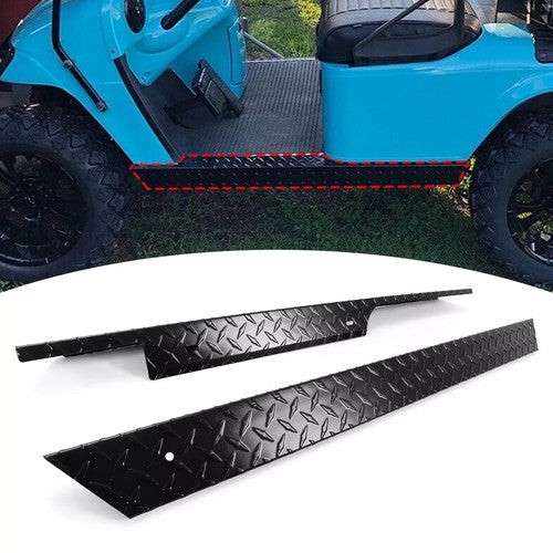 DURAFORCE Rocker Panel Aluminum Diamond Plate Side Cover For EZGO TXT Golf Cart 1994-2013