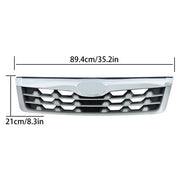 DURAFORCE Front Bumper Upper Grille Replacement Plastic Gray For Subaru Forester 2011-2013