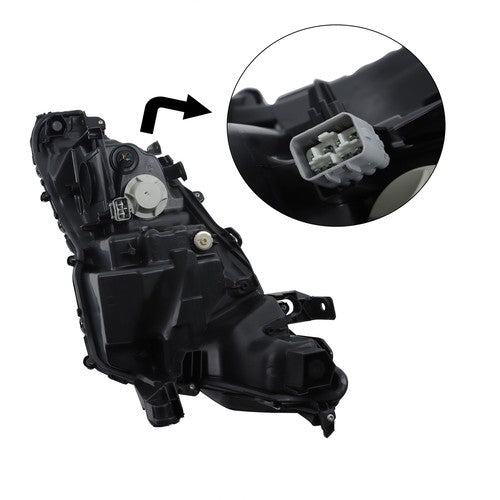 DURAFORCE Black Housing For 21 22 Toyota Camry XSE XLE Full LED Headlight Assy Right Side