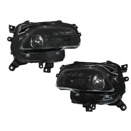 DURAFORCE Driver + Passenger Pair Headlights Fit For Jeep Cherokee 2014-2018 Headlamps
