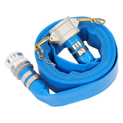 DURAFORCE For Pool 1-1/2" x 25ft PVC Irrigation Discharge Hose With Aluminum Connectors