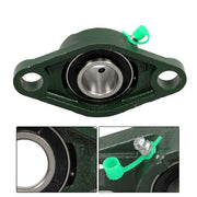 DURAFORCE 4-pack PCS UCFL205-16 Pillow Block Flange Bearing 1" Bore 2 Bolt Solid Base