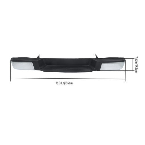 DURAFORCE For Nissan NV1500 NV2500 2012-2021 Steel Chrome Rear Step Bumper W/o Sensor Hole