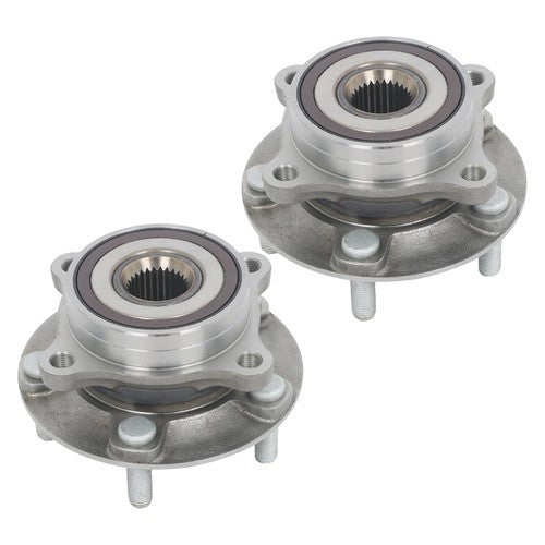 DURAFORCE 2 Pcs Wheel Hubs Bearing Assembly Front AWD For Mitsubishi Lancer 2.0L 2008-2015