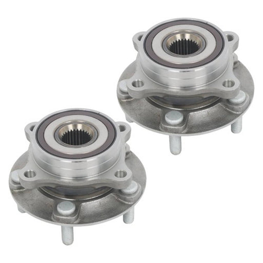 DURAFORCE 2 Pcs Wheel Hubs Bearing Assembly Front AWD For Mitsubishi Lancer 2.0L 2008-2015