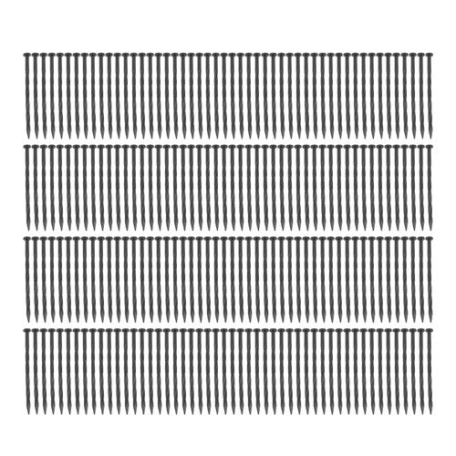 DURAFORCE 200 Pcs 8 Inch Spiral Pointed Garden Stakes For Landscape Edging Weed Barrier
